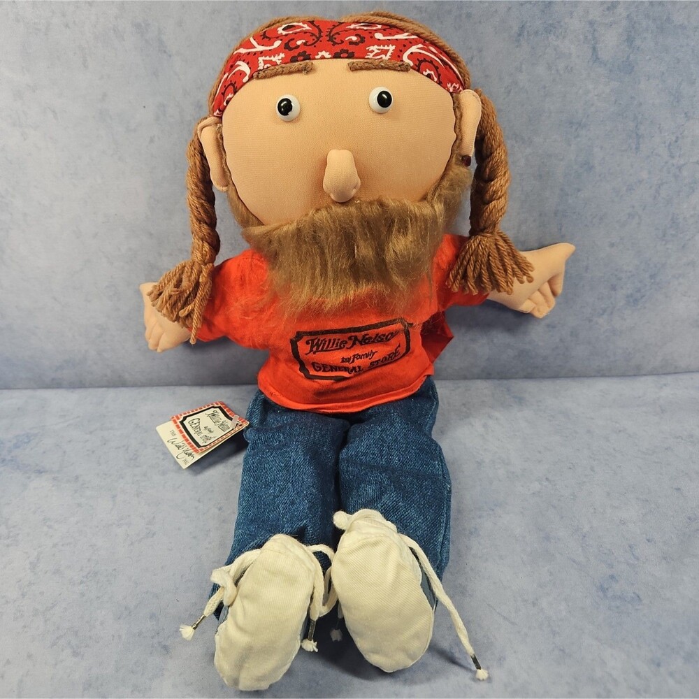 Willie Nelson and Family General Store 1989 Doll Plush with Tag Country Musician